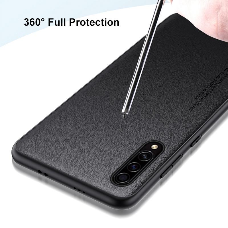 Luxury PU Leather Case For Samsung Galaxy A50 A30S Back Cover Silicone Full Protection Phone Case For Samsung A50S A50 S Coque