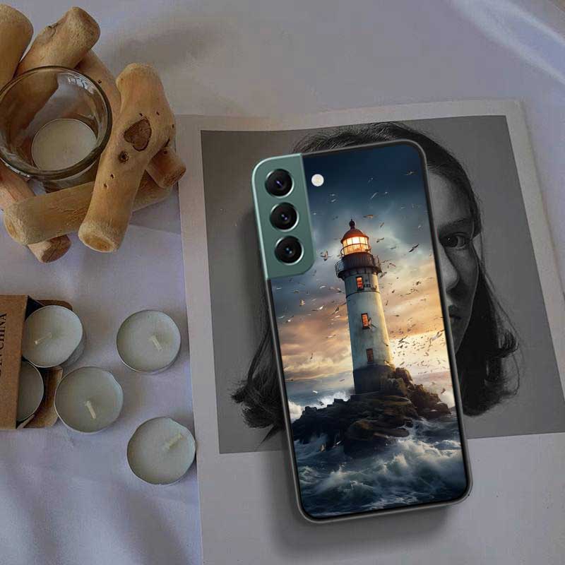 Lighthouse Phone Case For Samsung Galaxy S22 S25 Ultra S21 S10 Plus S26 Edge S20 S23 S24 FE Cover Silicone Soft TPU Clear Sh