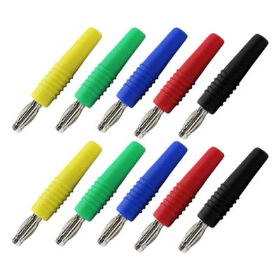 10 Stück Bananenstecker 30V-60V/Max.10A 34*3 (mm) Kupfer/PVC