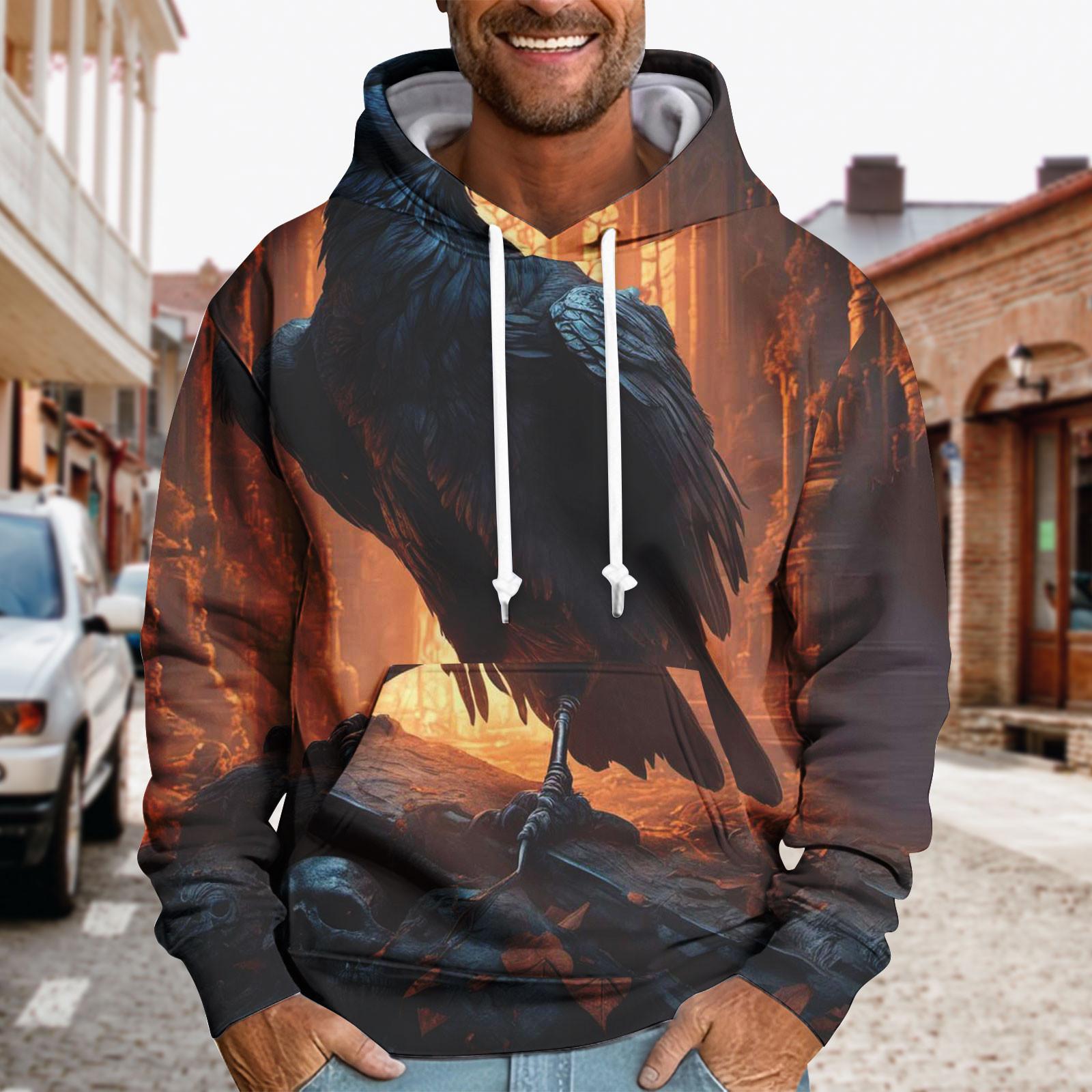 

Спортивный костюм с капюшоном, унисекс, одежда для бега, пуловер с длинными рукавами, толстовка с капюшоном M шафрановый