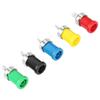 P3007 10pcs Mixed Color Banana Socket 4.0mm Jack for Panel Mounting Test Probes