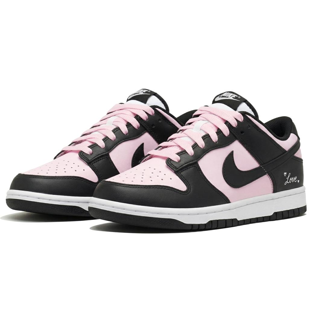 Nike Dunk 'BlackPink' Berry Sweetheart, Shopping Bag Abrasion Resistant Low Top Skateboard Shoes Unisex Light Pink DD1503-101(Team210-S-BOX)