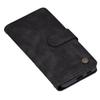 Wallet Phone Case Magnetic Closure Flip Phone Cover with Card Holder Built In Kickstand for Galaxy S21 Ultra Black