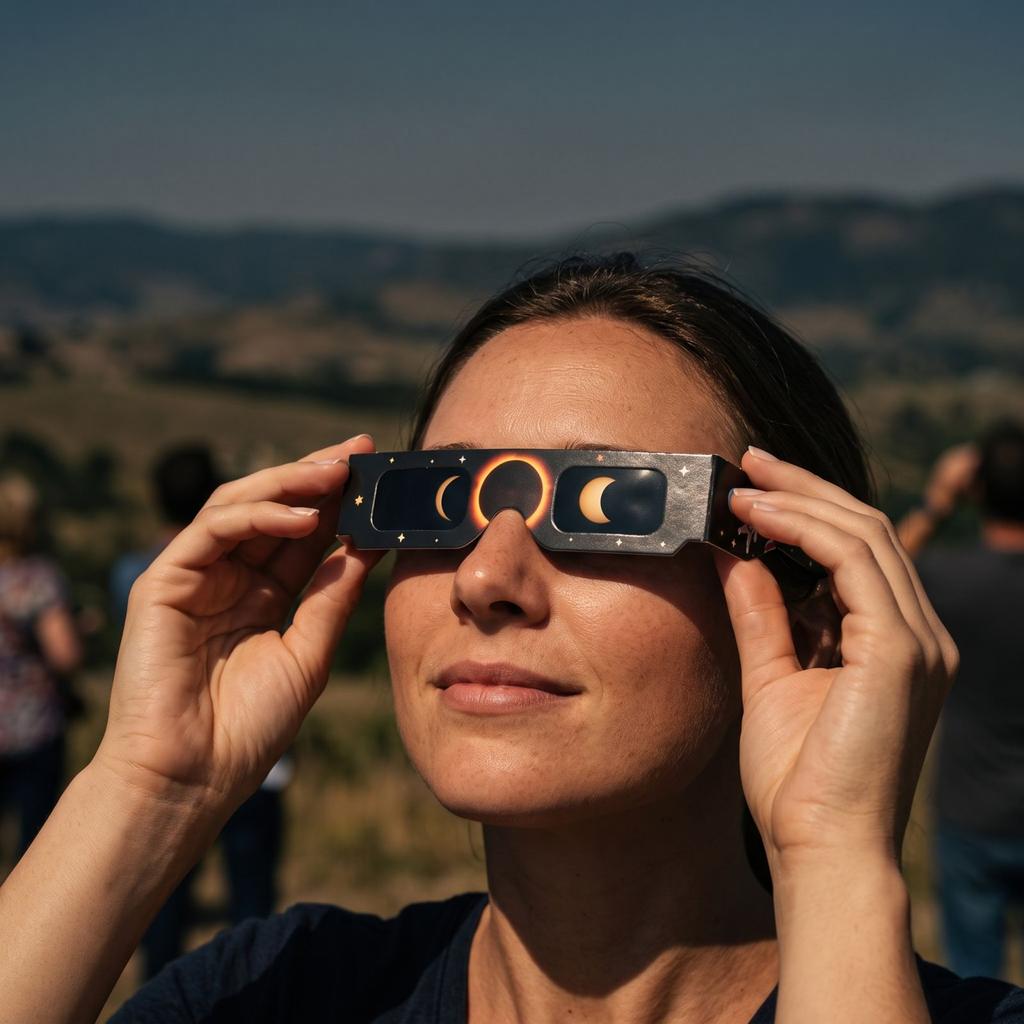 Glasses for Sun Observation - Disposable Viewing Glasses for Total and Partial Eclipses
