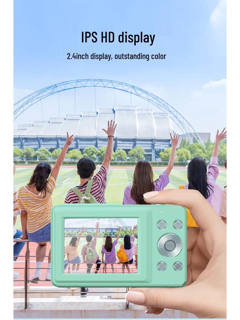 High-Definition Retro-Style Student CCD Camera with Self-Timer