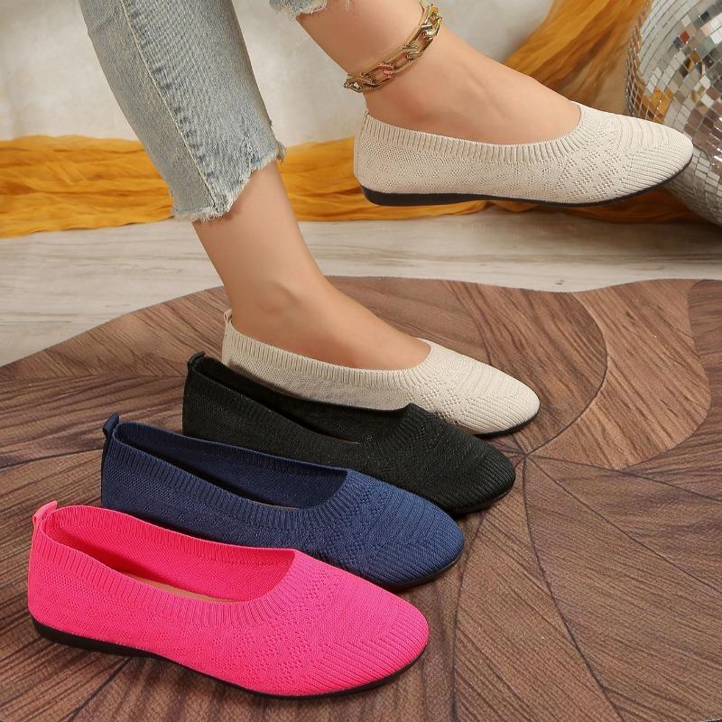 Mode 2025 Damen Rundzehen Ballerinas Neue Baotou Atmungsaktive Mesh Slipper Sommer Slipper Casual Sneaker Damen Zapatillas De Mujer