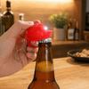 Helmet Shaped Keychain Pendant With LED Light Portable Beer Opener Beer Bottle Opener  Bar Party