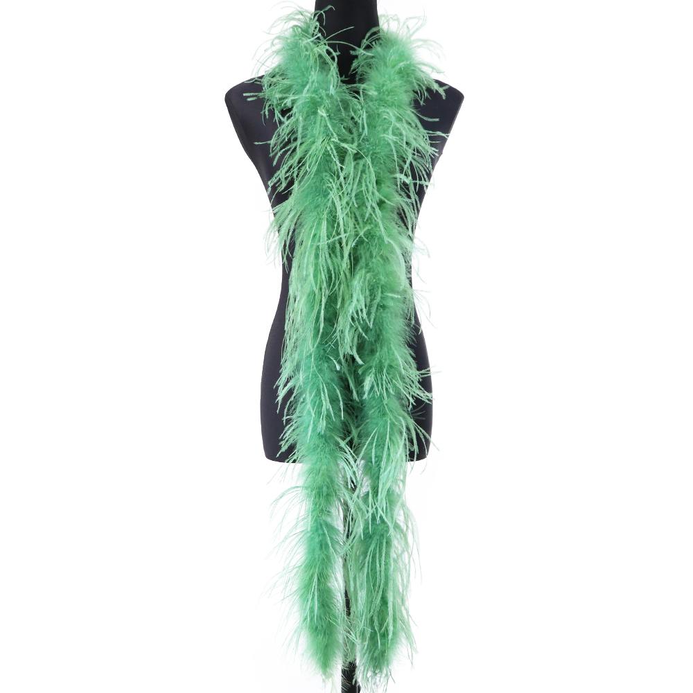 1Ply Ostrich Feather Boa 13-15CM Long Feathers Trims for Crafts Party Dress Sewing Decoration Plumas Ribbon 2 Meters Multicolor