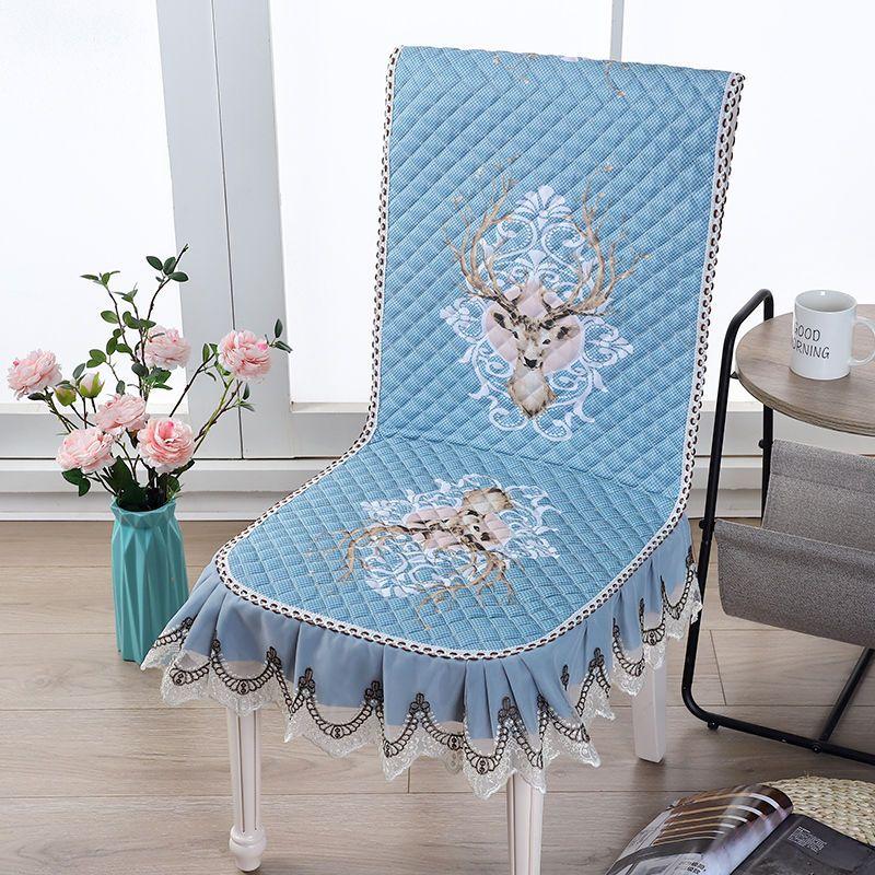 Advanced Universal Chair Cover Simple Dining Cushion Covers Table Tablecloth Home Decor Fabric Art Various Size Integrated and Split Styles Seat Mat