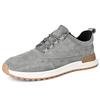 FashionCasual Men's Sneakers Low-top Suede Leather Shoes For Men Vintage Style All-match Sports Comfort Male Treking Footwear Trainers