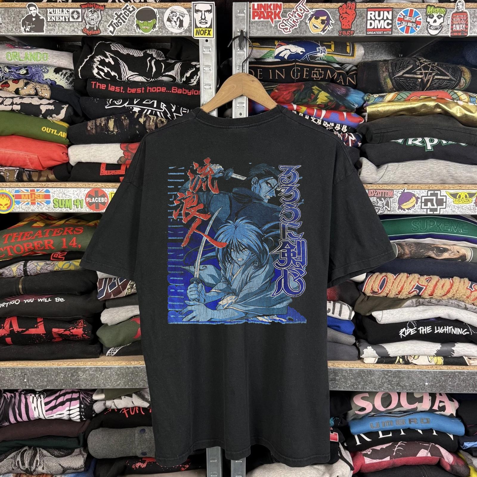 2002 Rurouni Kenshin Promo T-Shirt Black XXL S