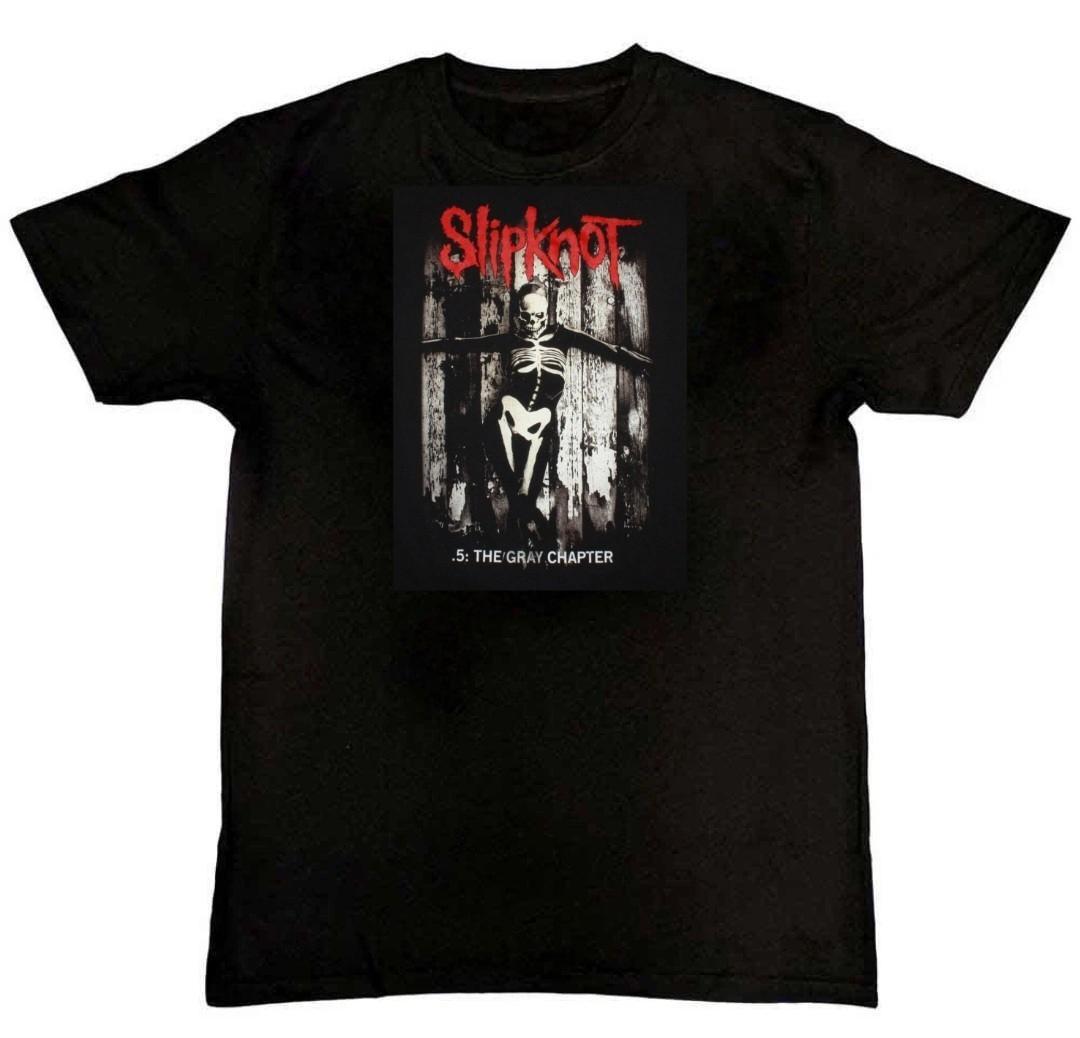 SLIPKNOT .5 THE GREY CHAPTER Graphic Print T-Shirt M