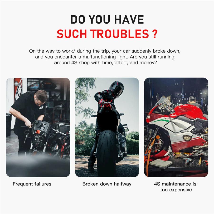 JDiag M100 PRO Motorcycle Handheld Diagnostic Tool