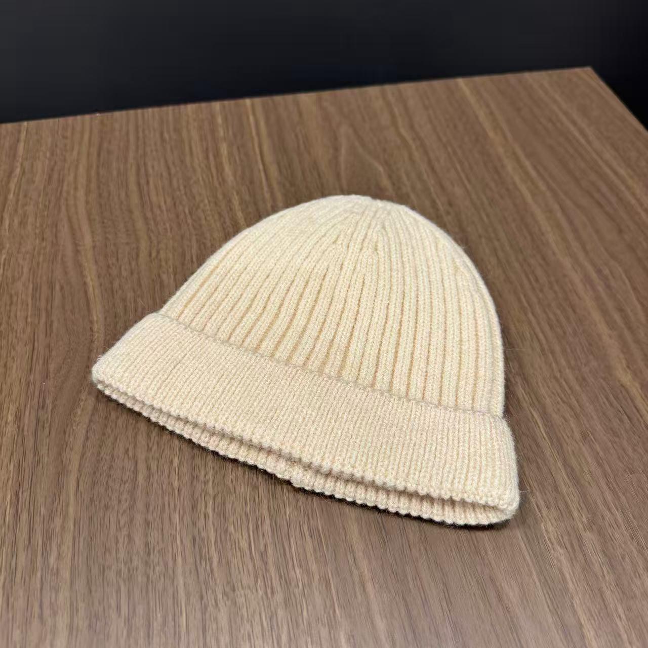 Осень Зима Детская Шапка Однотонная Вязаная Теплая Шапочка Малыш Дети Уличная Защита Ушей Вязаная Крючком Шапка