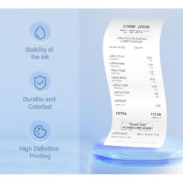 Compatible Ink Ribbon for ERC30 ERC34 ERC38 Black/Red, for POS Receipt & Kitchen Printers, with Advanced Ultrasonic Welding Technology, Individually