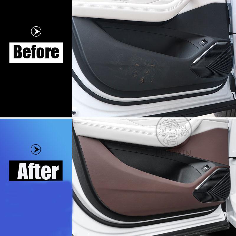 Car Door Anti Kick Pad Leather Protection Film for GEELY Monjaro KX11    Protector Stickers  Trim Car Accessories