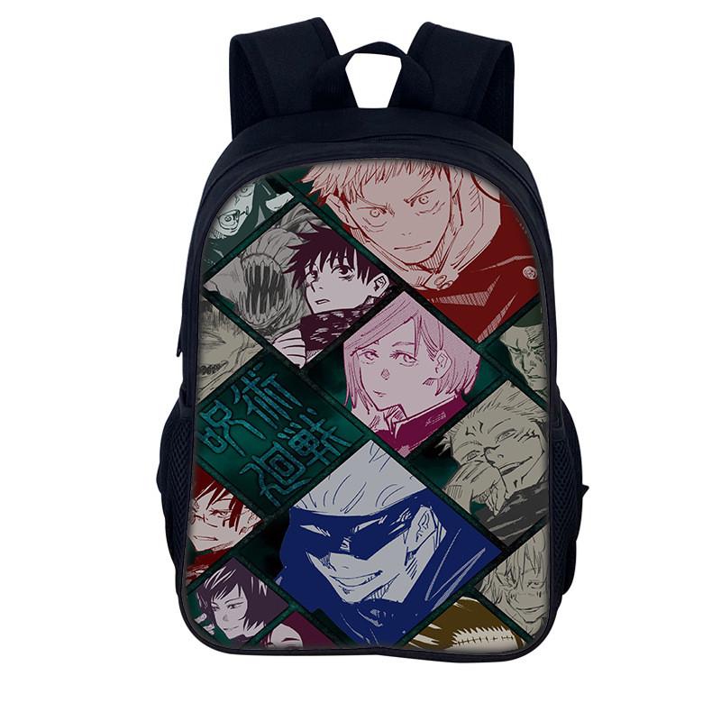 Jujutsu Kaisen Backpack For Men And Women Durable Nylon Casual School Travel Bag