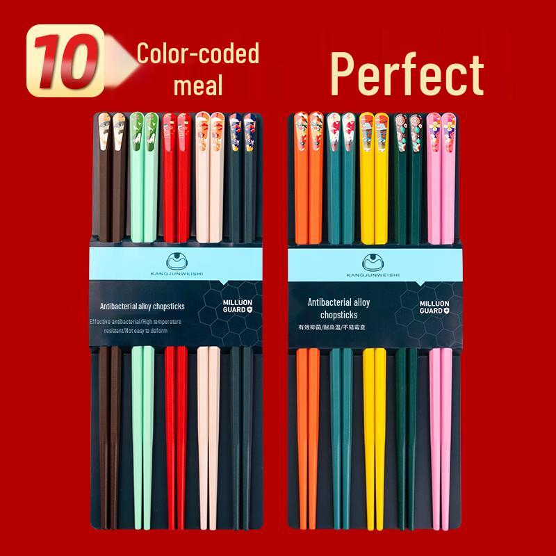 Ru Han Alloy Chopsticks for Healthy Separate Dining