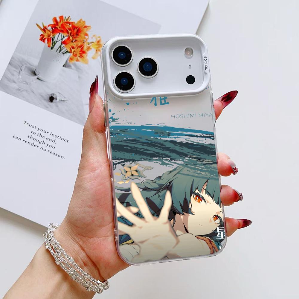

Cool Anime ZZZ Phone Case For iPhone 17 16 15 14 13 12 11 Pro Max Black Purple Matte Laser Metallic Aurora Funda iPhone 15