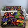Tropical Jungle Wildlife Design Set  Kid's and Adults' Bedroom Decor, Exquisite Three-piece Bedding Set Gift