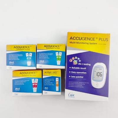 Multifunctional Blood Glucose, Hemoglobin, and Ketone Analyzer for Home or Clinic Use