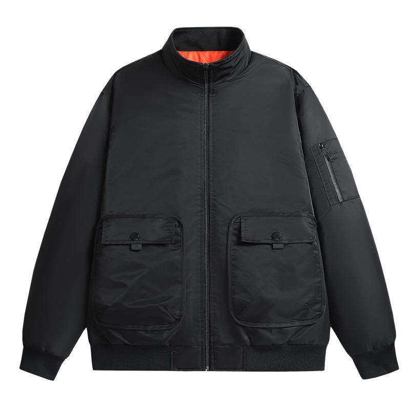 Herren Yama Herbst und Winter Übergröße Dicker Typ Sportlich Lässig Baumwolljacke Air Force One Ma1 Pilot