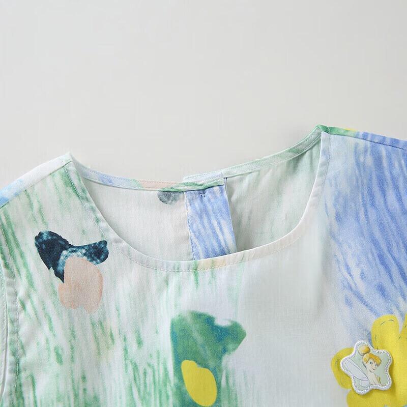 Disney Girls' Summer Floral Sleeveless Dress