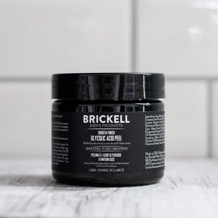 Peeling - Brickell - Acide Glycolique - Naturel - Biologique - Anti-âge
