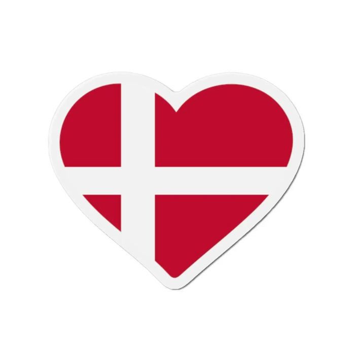 Aimant Coeur Drapeau Danemark - Multicolore - 10 Cm - 50 Pièces - Résine Synthétique - Mixte