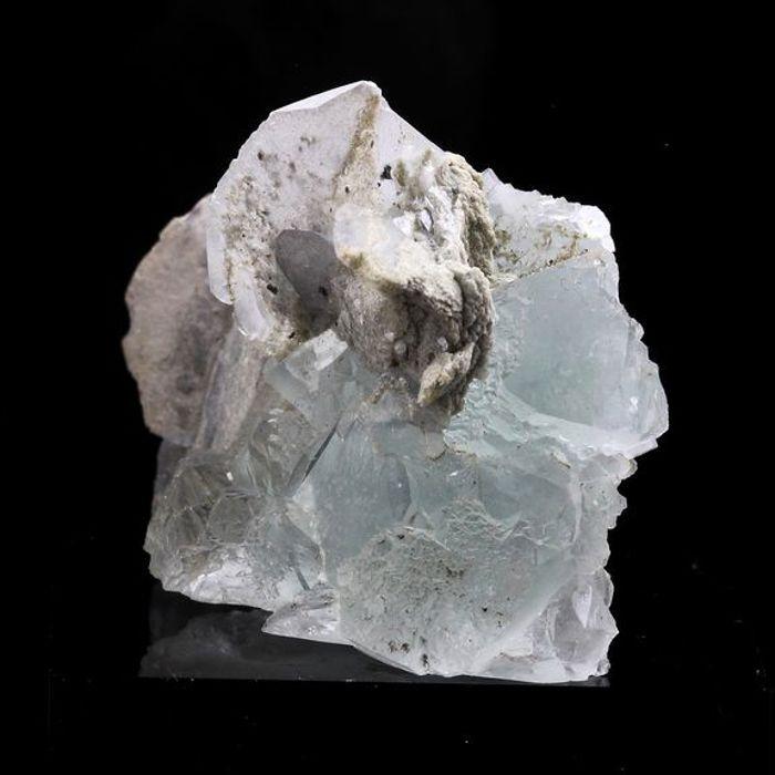 Pierres et Minéraux. Fluorite + Calcite. 185.0 ct. Aouli, Midelt Province, Drâa-Tafilalet, Maroc.