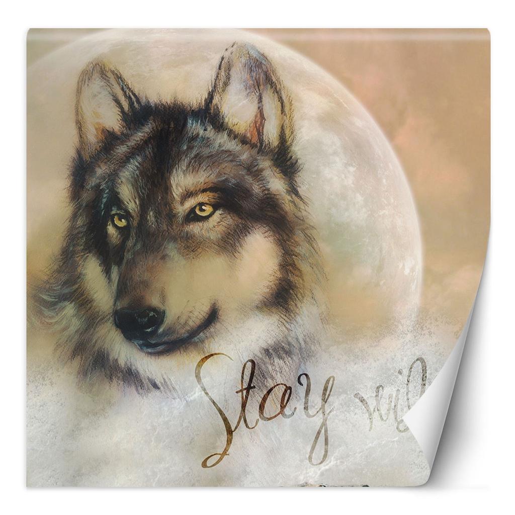 Wallpaper Brown Wolf Vintage