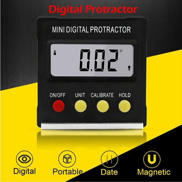 Cube Inclinometer Angle Gauge Meter Digital Protractor Electronic Level Box