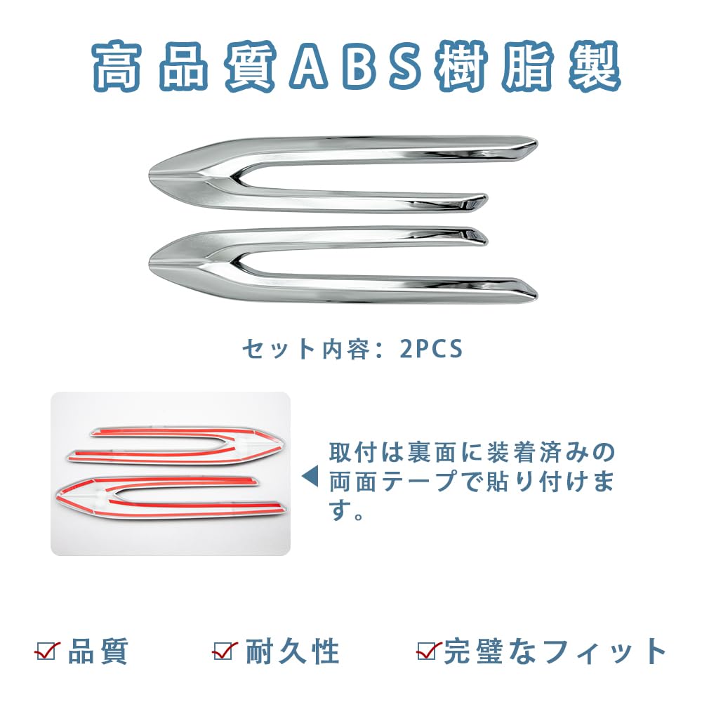 OKAYOHINN ABS Plastic Fender Garnish with Mirror Side Fender Side Door Side Marker Trim for the New Mazda 2024 2-Piece Finish, Covers, CX-80 (October