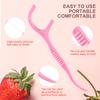 50/150/300/600/1000PCS - Dental Floss Stick, Strawberry Flavor, Convenient To Pack, Available In Measured Sizes, Suitable for Cl