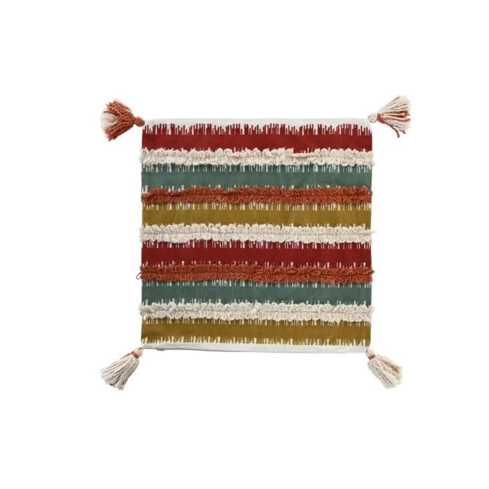 Housse De Coussin - Item Home - Multicolore - 50 X 50 Cm - Coton - Design Contemporain