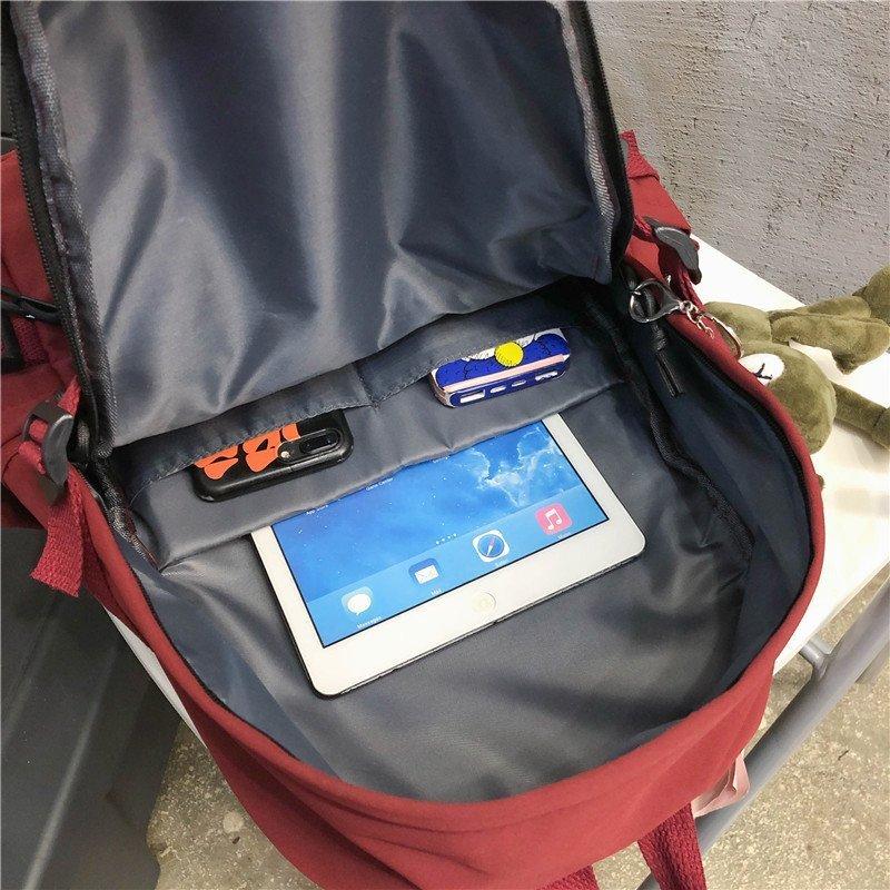 Unisex Backpacks Simple Large Capacity Travel Rucksack 2025 New Casual Multi-pockets High School Student Colleage Student School Bags for Teenagers