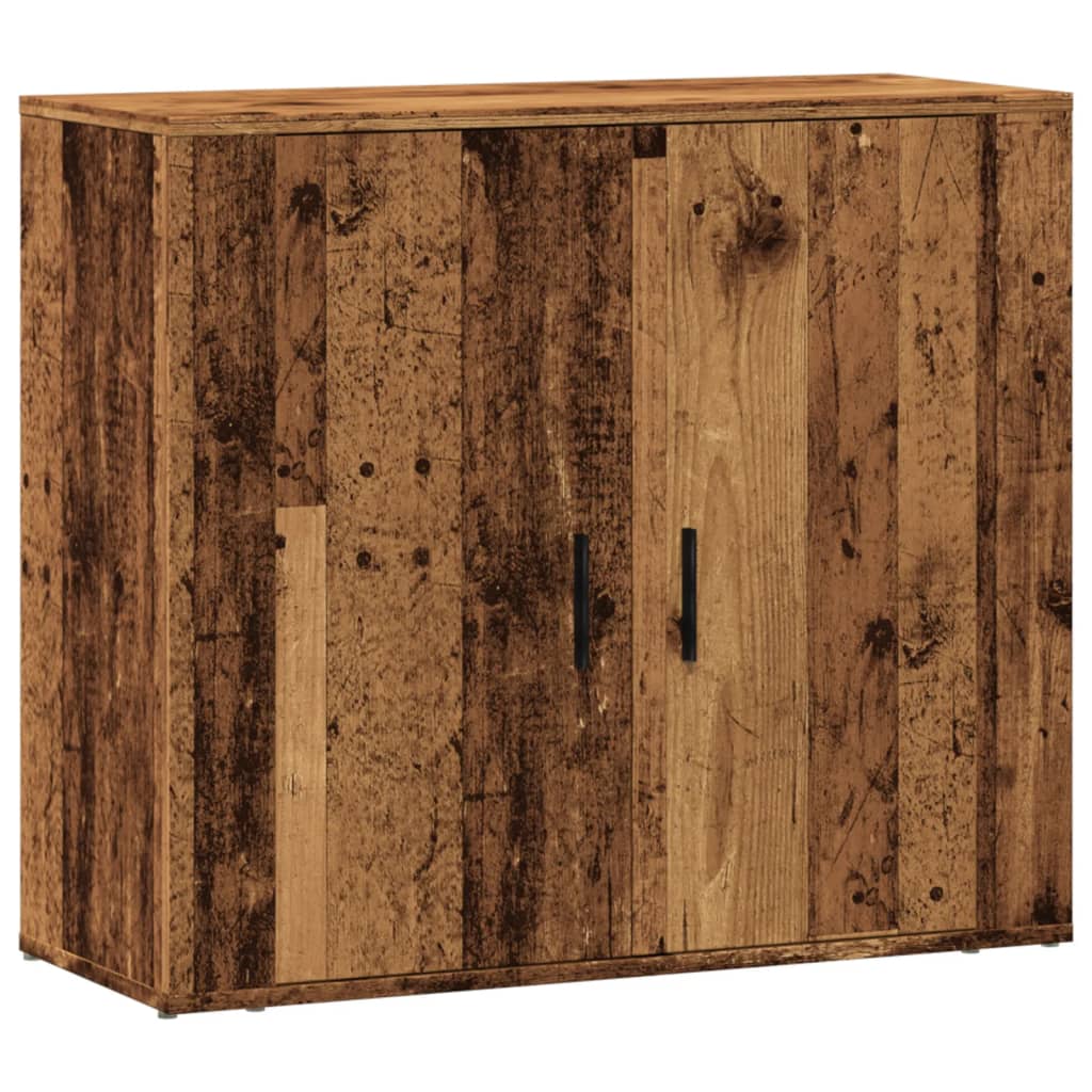 Sideboard Rustic Wood Look 80 x 33 x 70 cm Engineered Wood