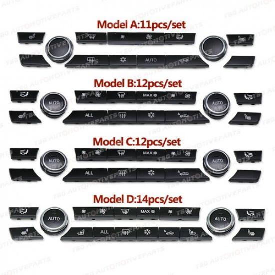 11/12/14pcs Dashboard Air AC CD Button Switch For BMW 5 GT Series F07 2009-2016