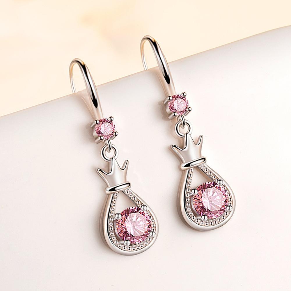 

Women s Fashionable Money Bag, Mid-length Style Lucky Bag Earrings рожевий