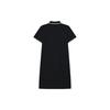 Fila Printed Logo Solid Color Breathable Polo Dress Women Dresses Blue F11W221310F-NV