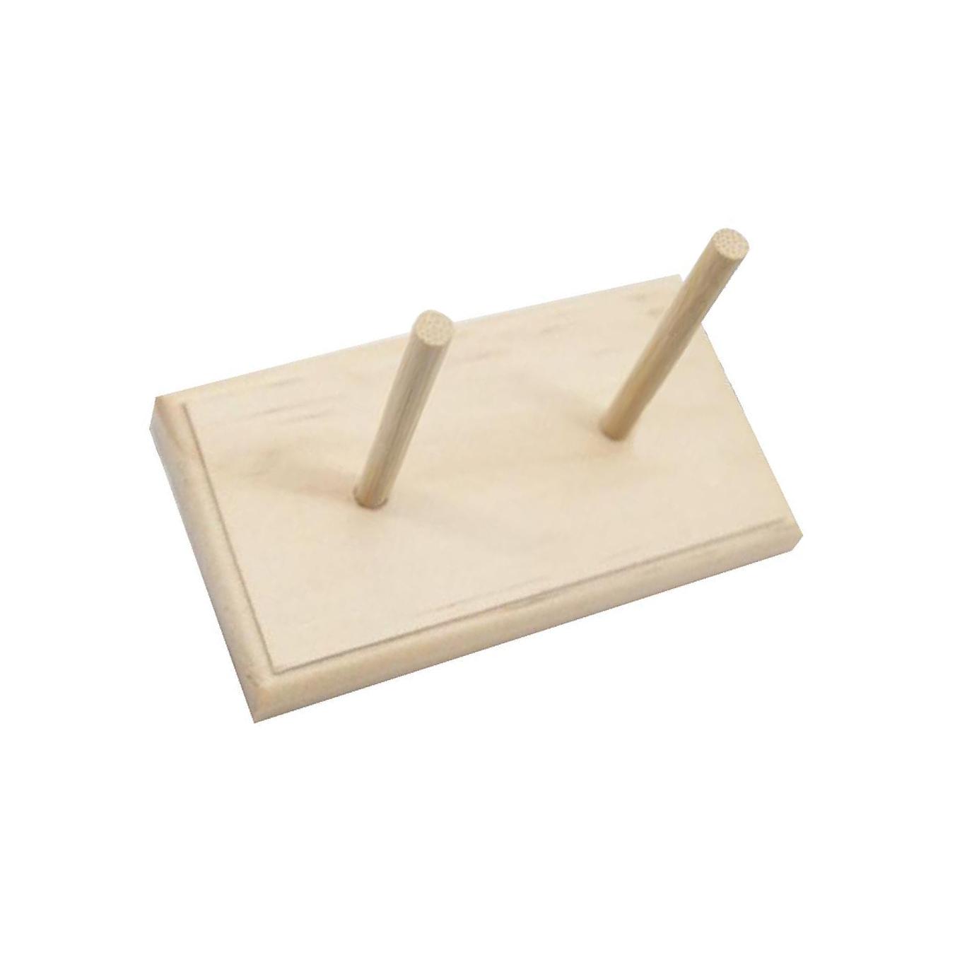 

Sturdy Standing Thread Holder 2-Spool Sewing Thread Rack Wooden Embroidery