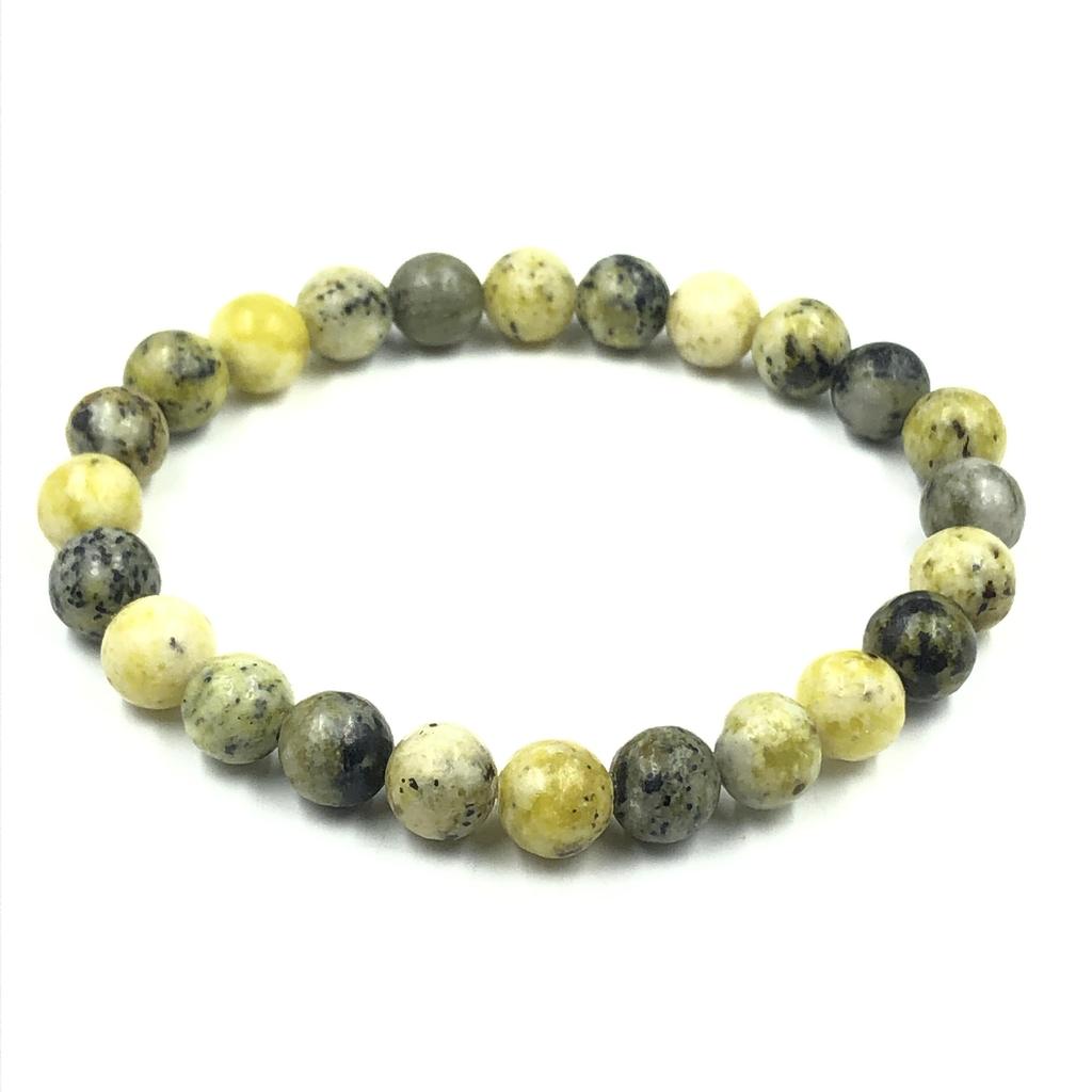 8mm Natural Serpentine B Gemstone Round Beads Unisex Designer Bracelet 7.5" For Valentine's Gift RBB-49