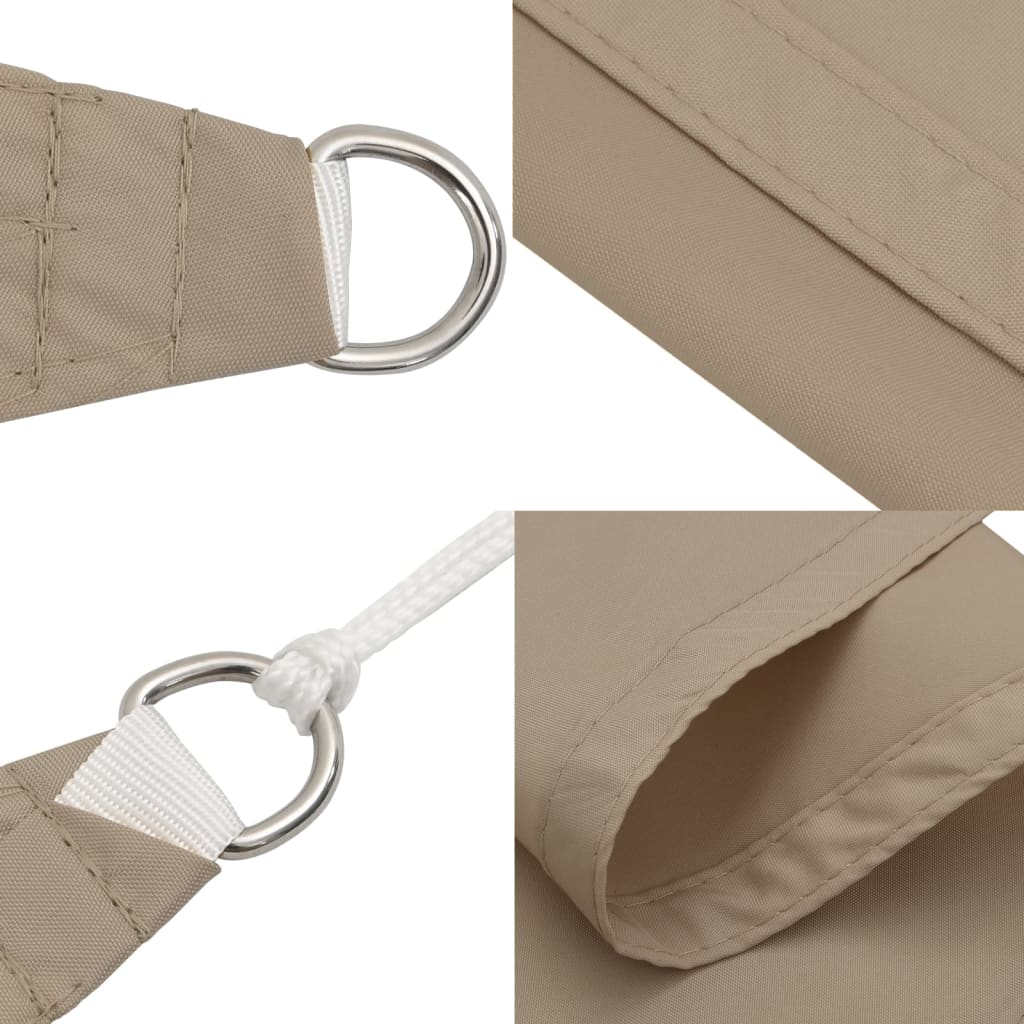 Vidaxl Kwadratowy Żagiel Ogrodowy, Tkanina Oxford, 3,6X3,6 M, Taupe