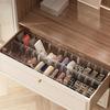 Acrylic Belt Storage Box with Removable Mesh Partition Display Box Waist Tie Scarf Organizer