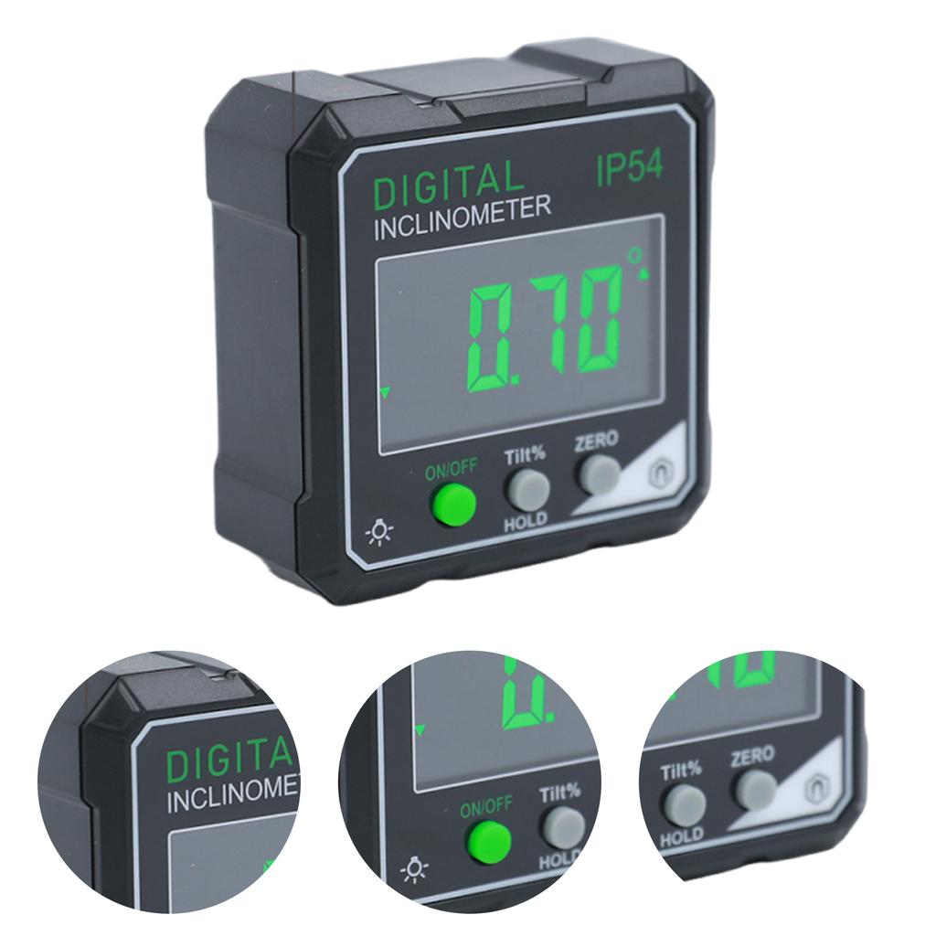 Digital Electronic Level Digital Angle Fnder 4*90 ° Magnetic Inclinometer Protractor Precision Level Box for Woodworking