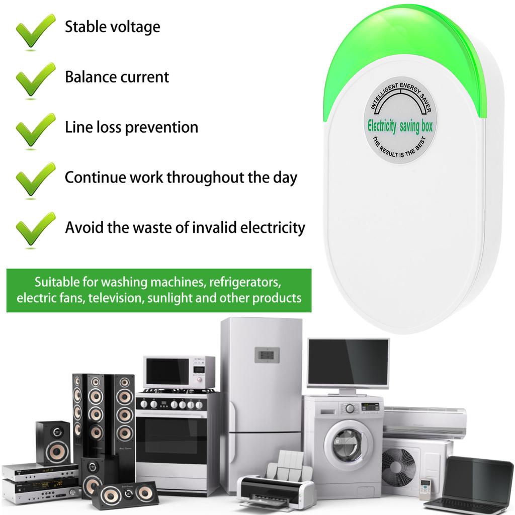 Power Saver 90‑250v Saver Electricity Saving Box Power Factor Saver Device Balance Current Source Stabilizes Voltage