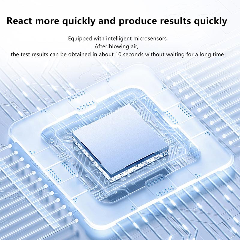 Portable Breath Alcohol Analyzer No Contacted Digital Alcohol Tester Breathalyzer Detector Alcohol Detection Lcd Screen