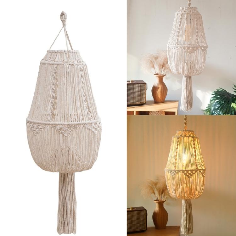 Stylish Handmade Cotton Rope Lampshade Pendants Natural Beauties Light Shade Decors Perfect for Home Decors Enthusiasts