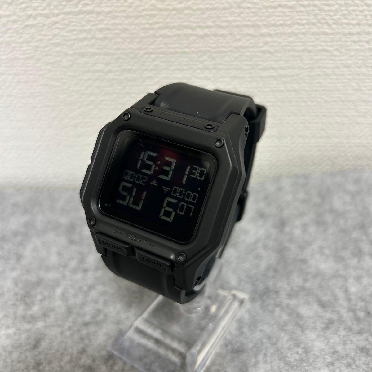 Used NIXON THE REGULUS Nixon Regulus All Black Digital Watch