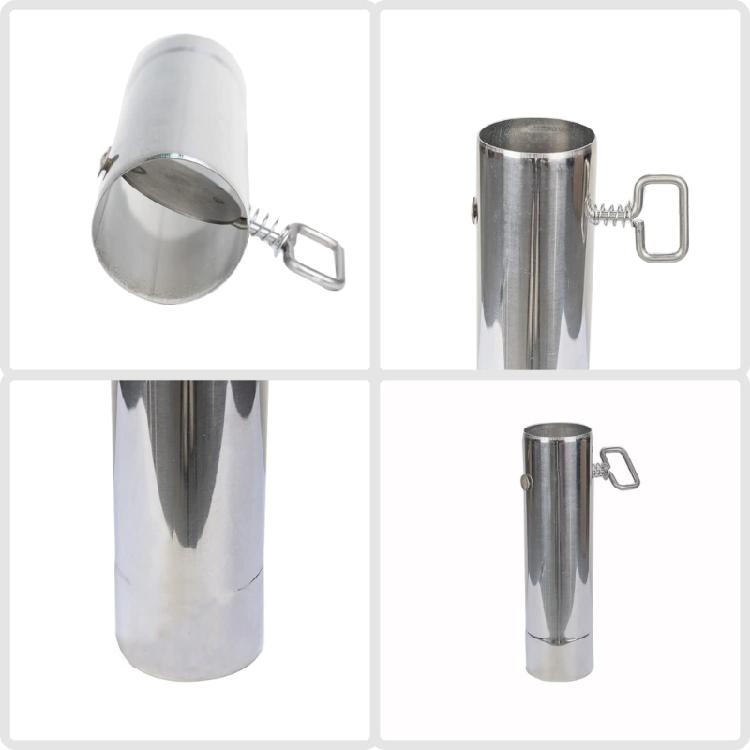 Stainless Steel Chimney Straight Pipe Wood Burning Heater Chimney Pipe Adjustable Tent Wood Stove Chimney Pipe